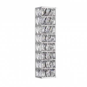 ODEON LIGHT 4927/9WL L-VISION ODL24 483 хром/мет/хрусталь бра LED 9W 4000K 508lm PANTA 86