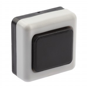 ЭРА кнопка дверного звонка D2 проводного, черная 0439