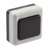 ЭРА кнопка дверного звонка D2 проводного, черная 0439