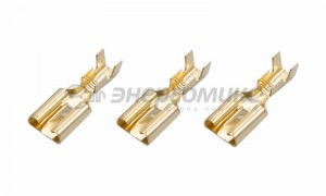 REXANT наконечник клемма неизол. гнездо 7,5мм РП-м 2,5-(6,3) 1-2,5мм2 (100шт, цена за шт) 08-0921