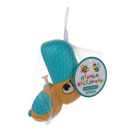 Игрушка для ванной ИГРОЛЕНД "Птичка весельчак", ABS, 12х10х4,3см, 6 дизайнов