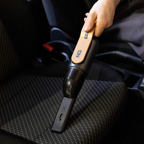 NG Пылесос автомобильный, 1 насадка, LED подсветка, 3000МAЧ, зарядка от USB