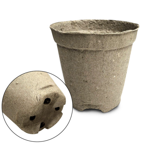 Горшки торфяные круглые с улучшенным дном 105*100 мм (уп.10 шт)