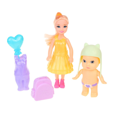ИГРОЛЕНД Кукла с аксессуарами, в пакете, PP, PVC, ABS, 22,1х5х22,5 см