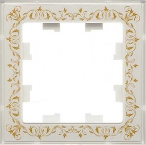 Systeme Electric AtlasArtDesign рамка дизайн СУ 1 мест. бел. Antibact. ATN200101 (20!)