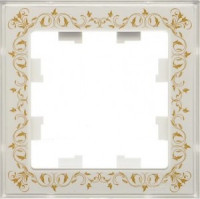 Systeme Electric AtlasArtDesign рамка дизайн СУ 1 мест. бел. Antibact. ATN200101 (20!)