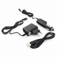 Набор з/у с micro-USB разъемом Gembird MP3A-CAR-KIT1 220V-5V и 12VDC-5V, черный, 11582