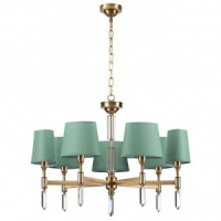 ODEON LIGHT 4887/7 MODERN ODL_EX22 115 бронз./зел./ткань Люстра E14 7x40W LONDON