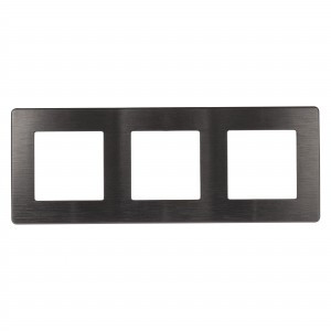 ЭРА 12 рамка СУ 3 мест. САТИН, графит 12-5103-12 8724