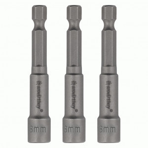 Smartbuy Набор головок для шестигр. саморезов 3шт, 8мм, шестигр.хвостовик 1/4" SBT-SSE-814
