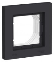 Systeme Electric AtlasAquaDesign рамка СУ 1 мест. карбон IP44 ATN441001 (10!)