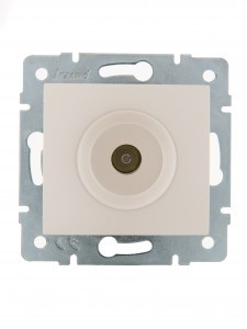 Lezard KARINA мех. роз. СУ 1 мест. TV (оконечн.) жемчужно-бел. перламутр (корп. ABS) 707-3088-130