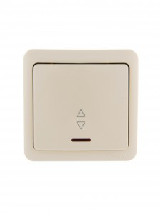 Lezard VIOLA выкл. ОУ 1 кл. (проходн., инд.) крем (корп. ABS) 751-0300-114