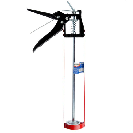 ЕРМАК Пистолет усиленный для герметика с мет. фиксатором 225мм скелетный