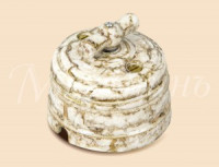 МЕЗОНИНЪ выкл. ОУ поворот. 4 положения с рамкой, мрамор, фарфор GE70401-19