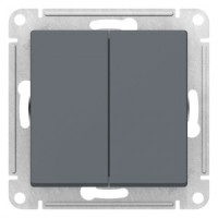 Systeme Electric AtlasDesign мех. выкл. СУ 2 кл (перекл. перекрестный) 10А ГРИФЕЛЬ ATN000773 (5!)