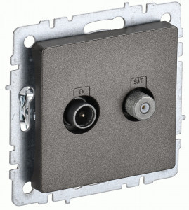 IEK BRITE мех. роз. СУ TV+SAT РТВ/РСп12-БрТБ бр. BR-AF20-O-K45