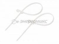 REXANT хомут нейлоновый под винт 3,6х100 белый (уп. 100шт., цена за уп.), 07-0104