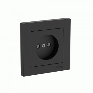 Systeme Electric ATLASDESIGN роз. СУ 1 мест., 16А (автоклеммы) КАРБОН ATN001040S (5!)