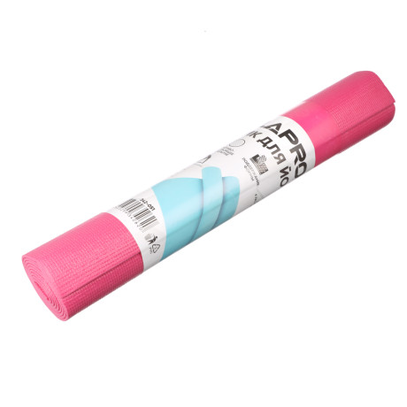 SILAPRO Коврик для йоги и фитнеса 61х173х0,4см, ПВХ, 4 цвета