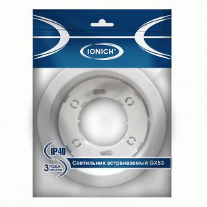 IONICH св-к встр. GX53 белый 107(80)x34 1648
