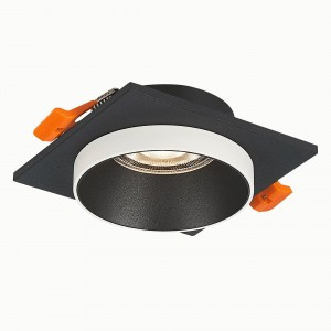 ST LUCE св-к встр. 50W GU10 92x92x41 Матовый черный/Матовый черный, Белый ST206.418.01