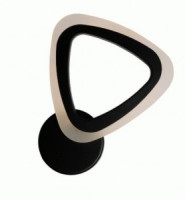 LEEK GRAFICA св-к-бра св/д 12W(1000lm) 2K-4K-6K  195x185х41 SANSA черный 007