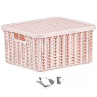 Коробка ВЯЗАНИЕ 1,5л с крышкой ЧАЙНАЯ РОЗА М2368(16)