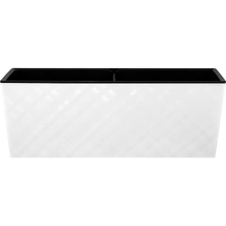 Балконный ящик МАНХЕТТЕН 40 см со вставкой белый жасмин х6