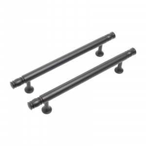 Ручка-рейлинг мебельная 128 AP2311-128 BL матовый черный 2шт (цена за пару) (15, 150) StahlBuro