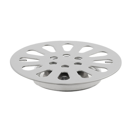 Трап 100х100 мм, вертикальный, с защит. от запахов, внеш/внутр d=40/37 мм, нержав. сталь, хром