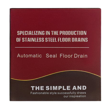 Трап 100х100 мм, вертикальный, с защит. от запахов, внеш/внутр d=40/37 мм, нержав. сталь, хром