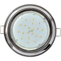 Ecola GX53 H4 св-к  2 цв.Черный хром-хром-черный хром 38x106 FF53H4ECB (10!)