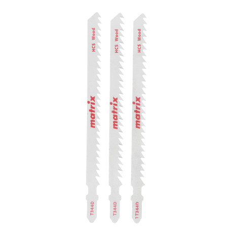 Полотна для электролобзика  по дереву, 3 шт, T344D, 110 x 4 мм, HCS Matrix