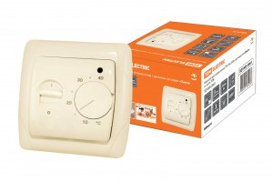 TDM Онега мех. термостат (терморег) СУ д/теплых полов ТТП 16А 250В с датч 3м. сл. кость SQ1805-0061