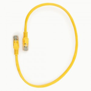Cablexpert патч-корд медный UTP cat5e, 0,5м, литой, многожильный (желтый)