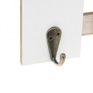 Ключница открытого типа HOME на 4 крючка, 27x15x3,5 см, МДФ