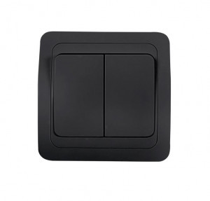 ASD/InHome CLASSICO выкл. СУ 2 кл. 10А черн. 2023B