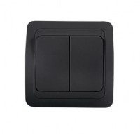 ASD/InHome CLASSICO выкл. СУ 2 кл. 10А черн. 2023B