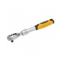 Ключ телескопический трещоточный 1/4, 162-210мм, CrV, двухкомпонентная рукоятка KRANZ, KR-12-8413