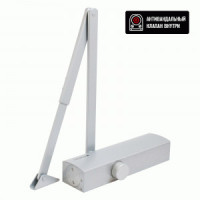 Доводчик дверной БУЛАТ PROFI ДД 802/5 B-S (25-120 кг) серебро, морозостойкий (10)