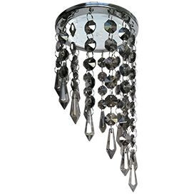 Ecola GX53 H4 5343 св-к Круг с продолговат.хруст.Подвес под скос Тонир./Хром 350x110 SU53RVECB (10!)