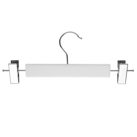 VETTA Вешалка деревянная для юбок и брюк, с клипсами, 28см, в ассортименте, хром