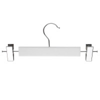 VETTA Вешалка деревянная для юбок и брюк, с клипсами, 28см, в ассортименте, хром