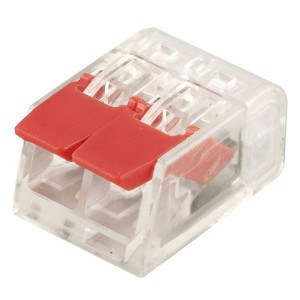 STEKKER клемма СМК с рычагом компакт. LD221-412, 2х(0,2-4мм2) 32A (уп.100шт цена за шт) 32393