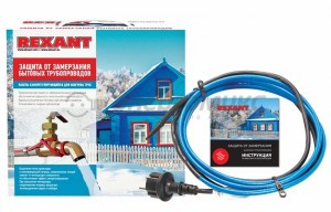 REXANT Саморег. нагр. кабель на трубу ОУ 20м/300Вт вилка в компл. 15MSR-PB 51-0622