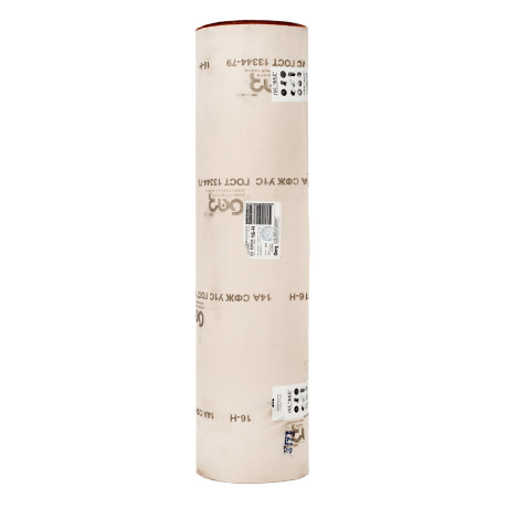 Шкурка на тканевой основе, зернистость № 16, 800 мм х 30 м, "БАЗ"