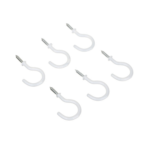 Крючки-саморезы завинчивающиеся тм VETTA, 55мм, 6шт