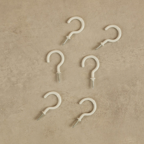 Крючки-саморезы завинчивающиеся тм VETTA, 55мм, 6шт