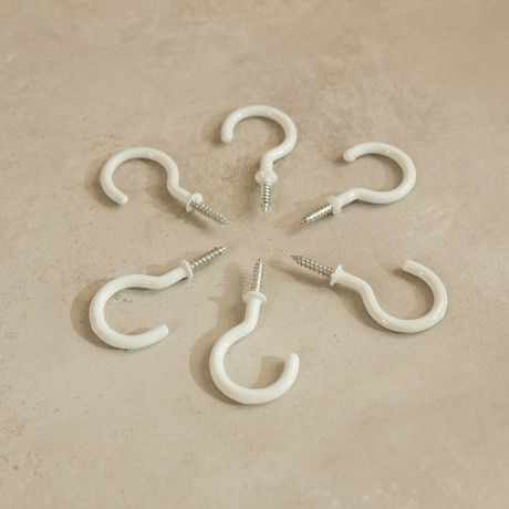 Крючки-саморезы завинчивающиеся тм VETTA, 55мм, 6шт